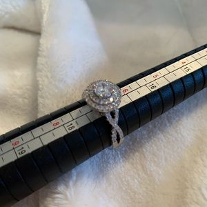 Simulated “Diamond” Engagement Ring